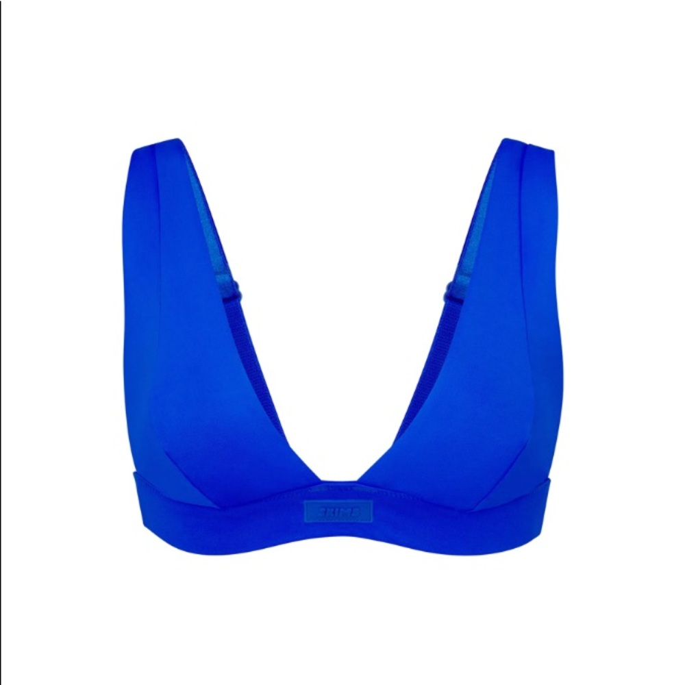 Swim plunge bikini top